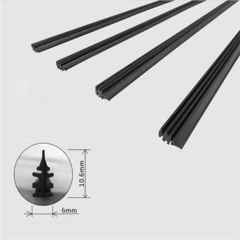 8-Pack Universal 28-Inch Silicone Wiper Blade Refills – Frameless, Easy Install, Front Windshield