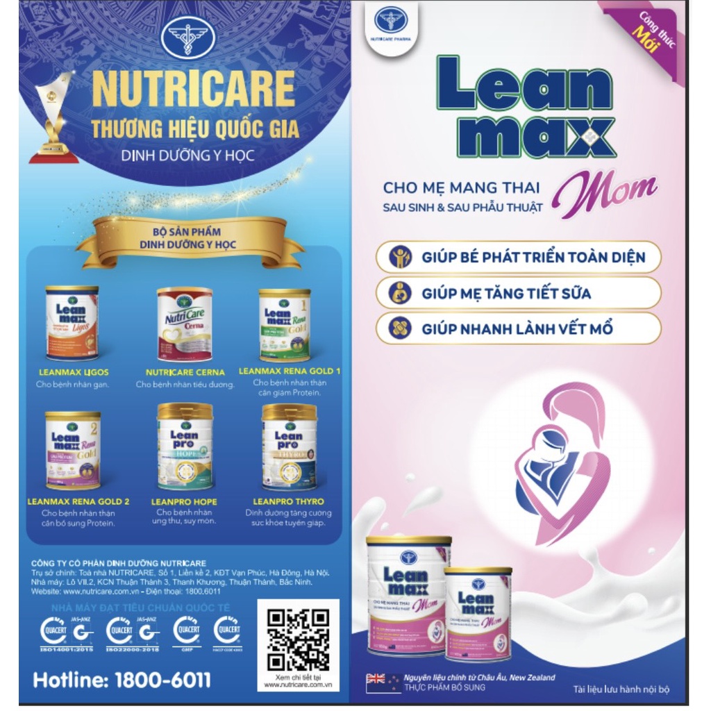 Sữa LEAN MAX MOM 850G