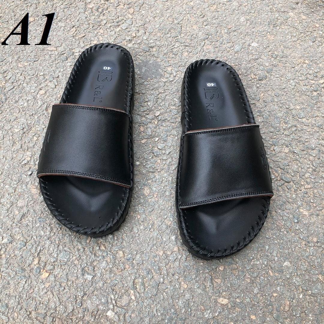 Dép nam quai ngang da bò cao cấp