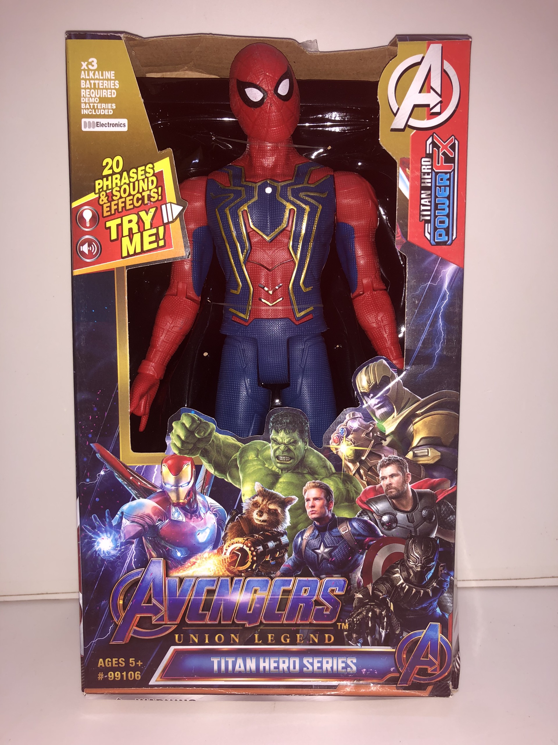 Siêu Nhân - Siêu anh hùng Adventure (Thor, Hulk, Iron Man, Spider Man, Thanos, Black Panther), 1 nhân vật