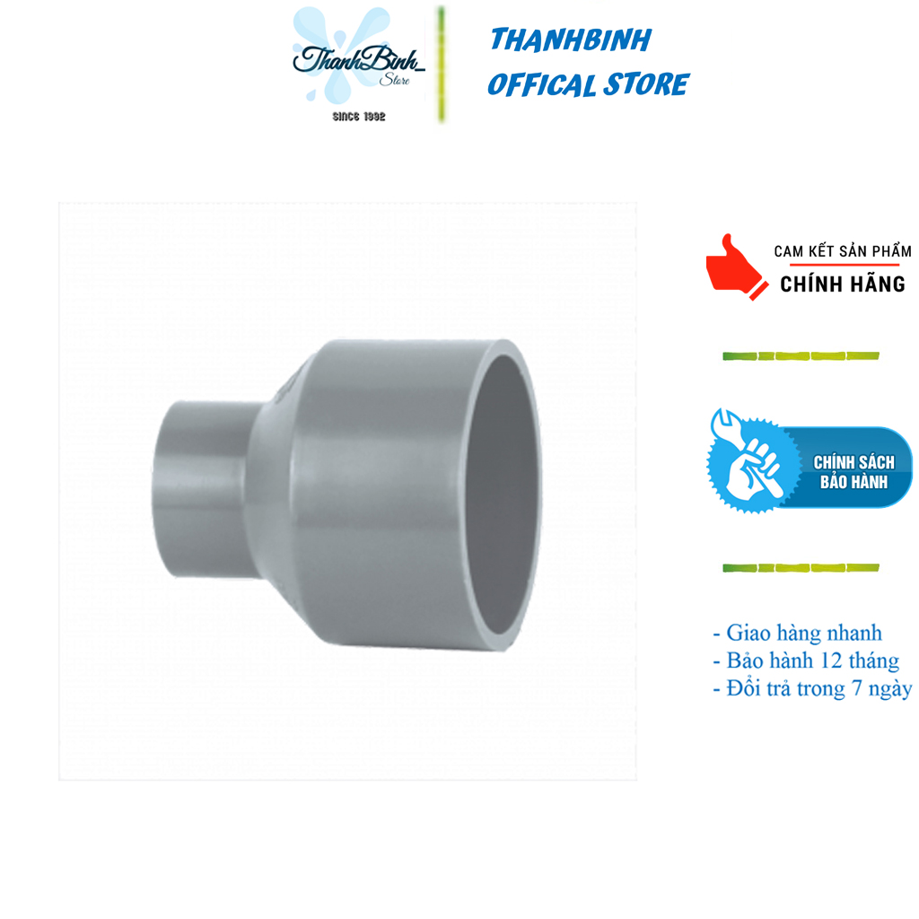 Côn thu 34 / bầu giảm ống pvc phi 34 mm- nhựa tiền phong pn10