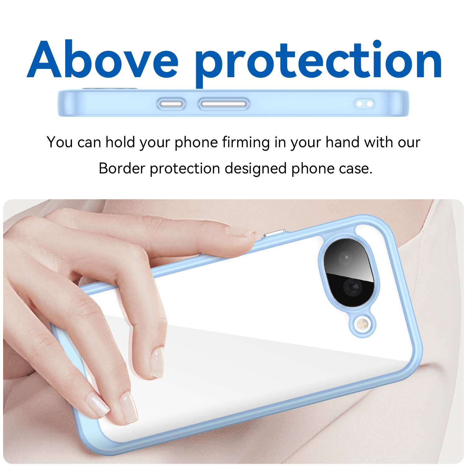 Google Pixel 10A Phone Case,Clear Shockproof Phone Transparent Cover for Google Pixel 10A.