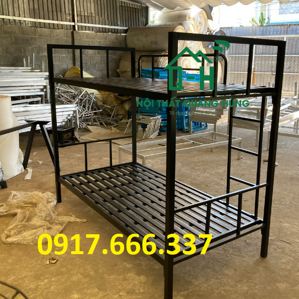 Giường tầng 1m2x2m sắt hộp 4x4 cao cấp