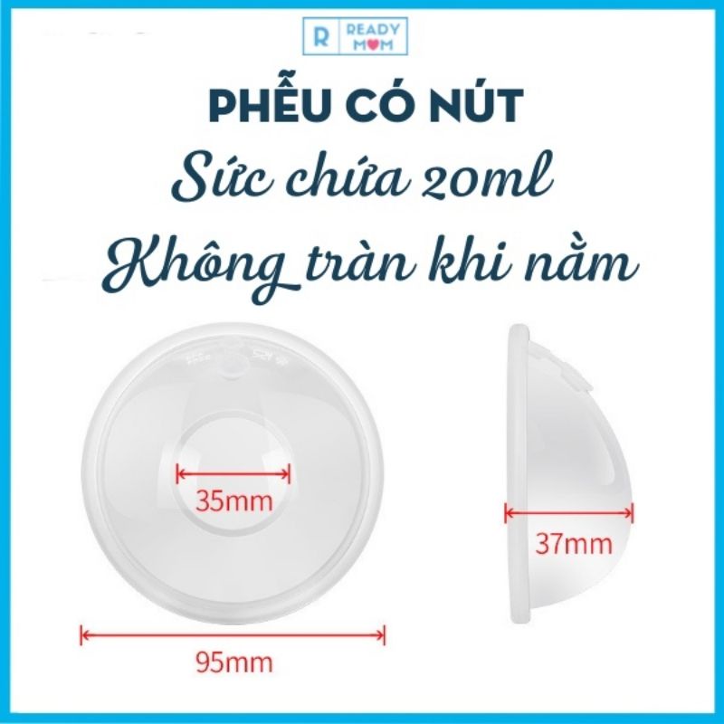 Hộp 2 Phễu Hứng Sữa Chống Tràn Cao Cấp CMBEAR
