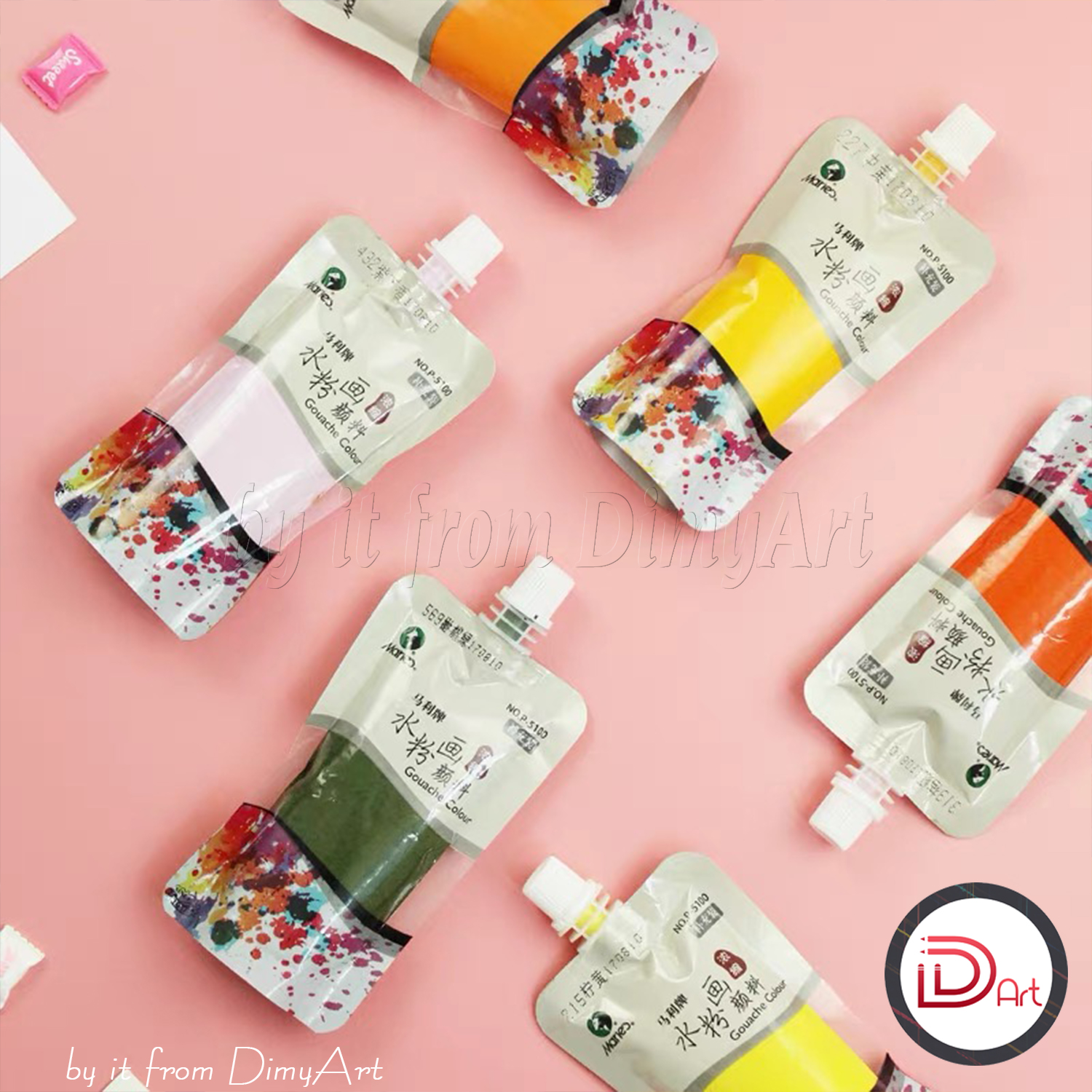 Màu gouache/nước thạch cao cấp MARIE's 100ml
