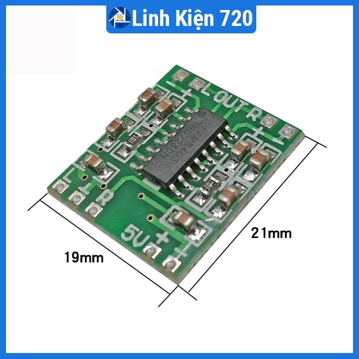 Mạch khuếch đại âm thanh 5V công suất 2x3W
