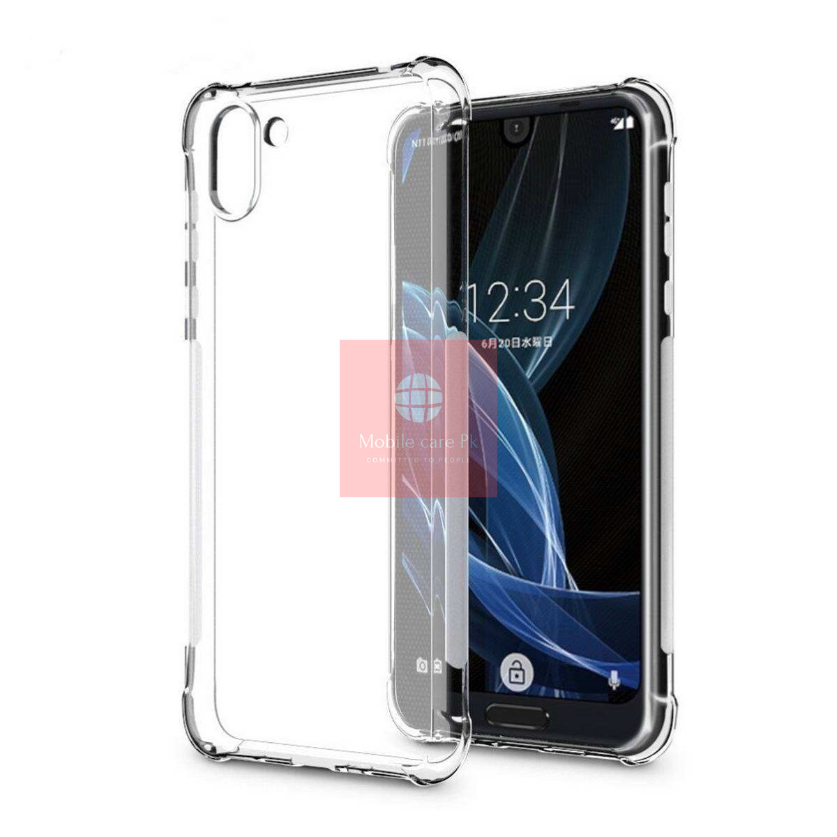 Sharp Aquos R2 Back Cover Transparent Extra Bumper Anti Shock Soft Crystal Clear Case For Aquos R2