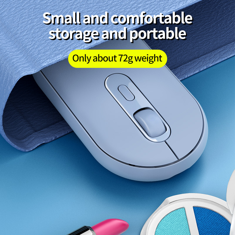 MC MS898 Portable Bluetooth Wireless Mouse Dual-mode Mute Mouse Smart Sleep Computer Notebook Laptop Tablet Office Work Universal Mouse