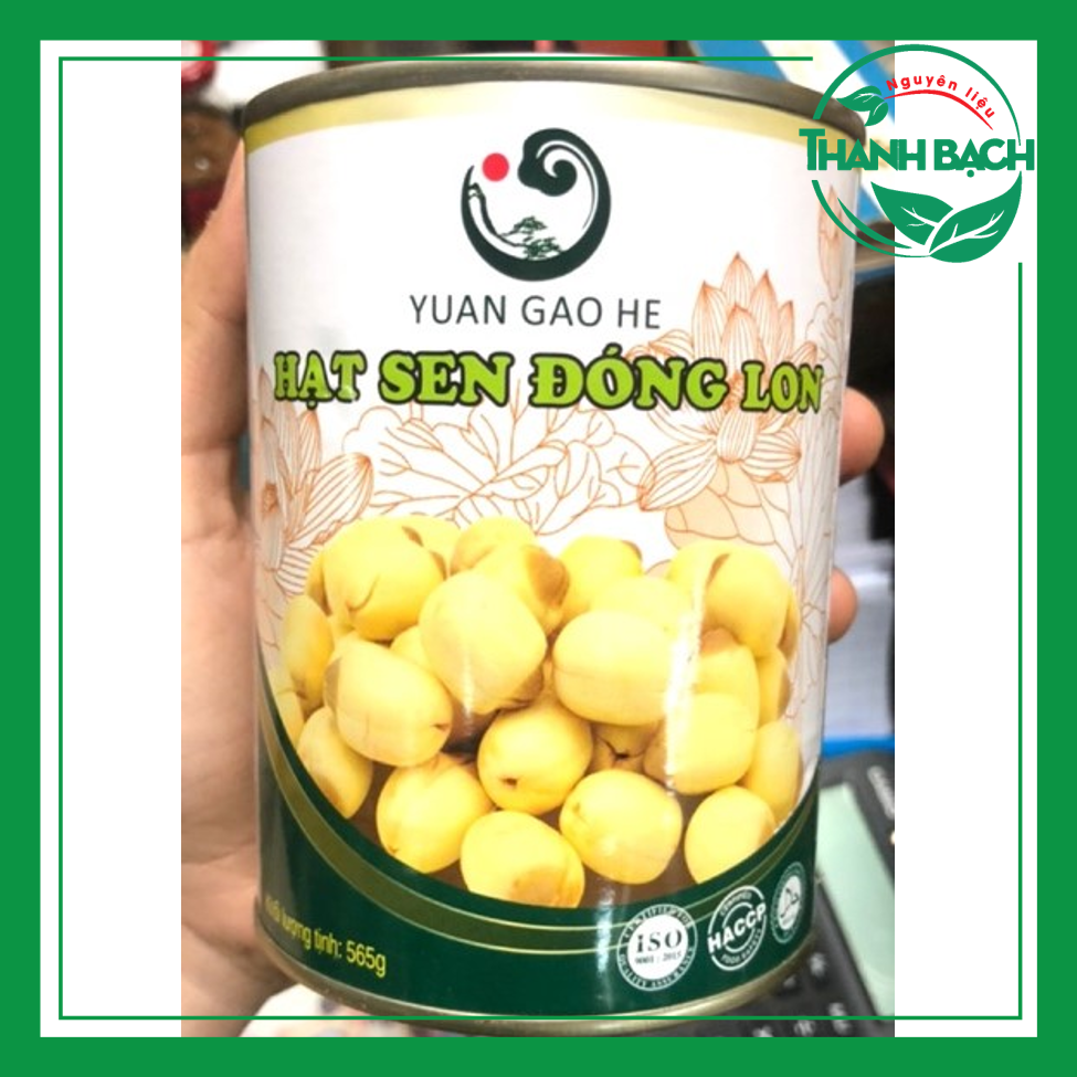 Hạt sen đóng lon hiệu Yuan Gao He 656gr