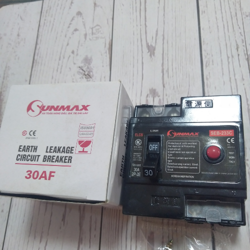 Cầu Dao Chống giật 30A Sunmax Korean