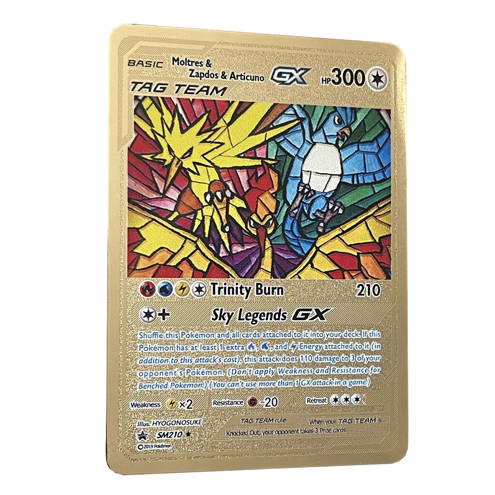 %E3%80%90Hot%20demand%E3%80%91%E3%80%90Hot%20demand%E3%80%91Moltres%20Zapdos%20Articuno%20GX%20TAG%20TEAM%20Golden%20Pokemon%20Cards%20in%20English%20Iron%20Metal%20Pokmo%20Letters%20Game%20Collection%20Cards%20Rainbow%20-%20Image%202