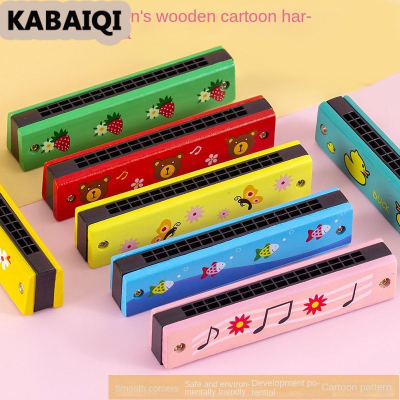 KABAIQI Kèn harmonica Gỗ / Kèn harmonica 16 Lỗ Cho Bé