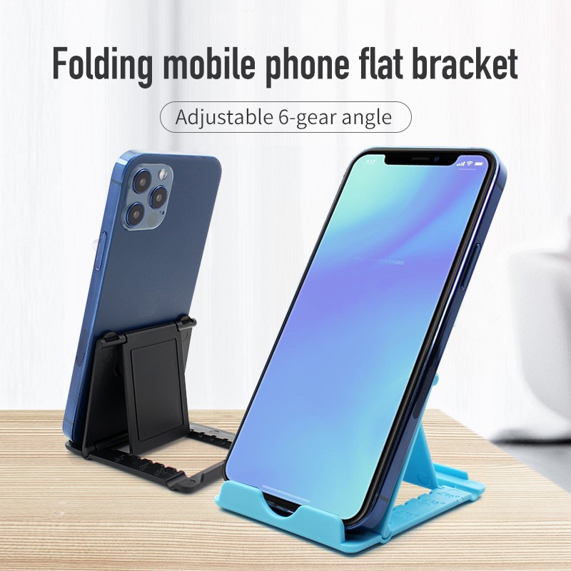 Multifunctional Portable Table Adjustable Double Folding Mobile Phone Holder Home Universal simple Desktop lazy cellphone Stand
