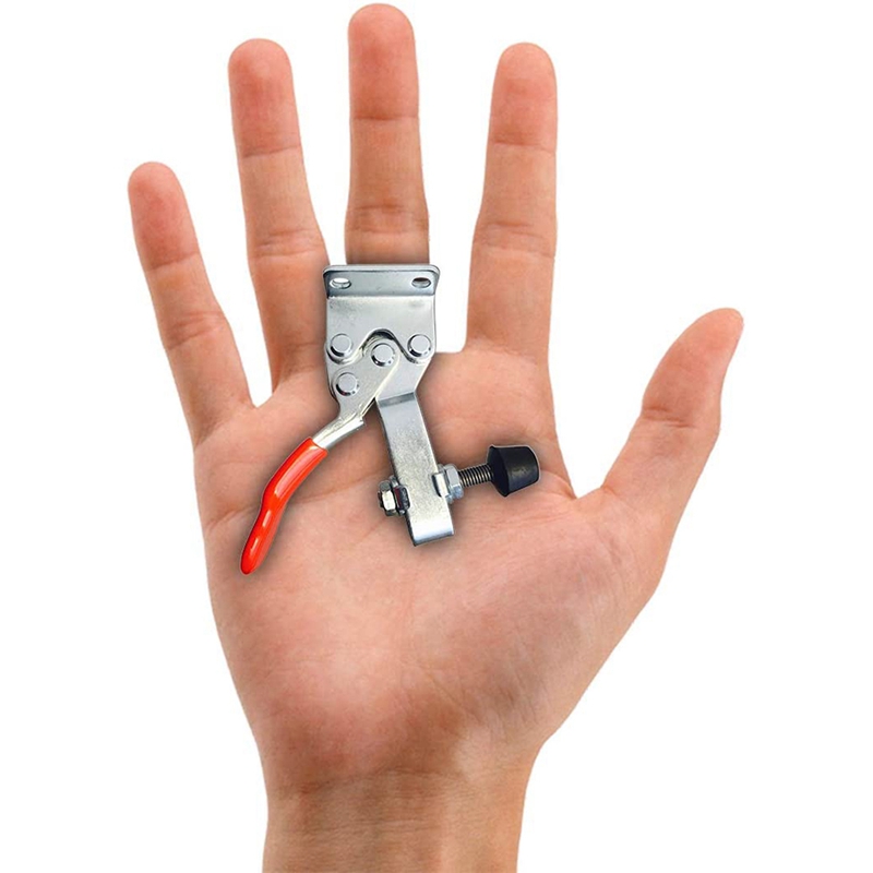 4Pcs Quick Release Toggle Clamp GH-201 Antislip Horizontal 59Lbs Holding Capacity for Machine Operation, Woodworking