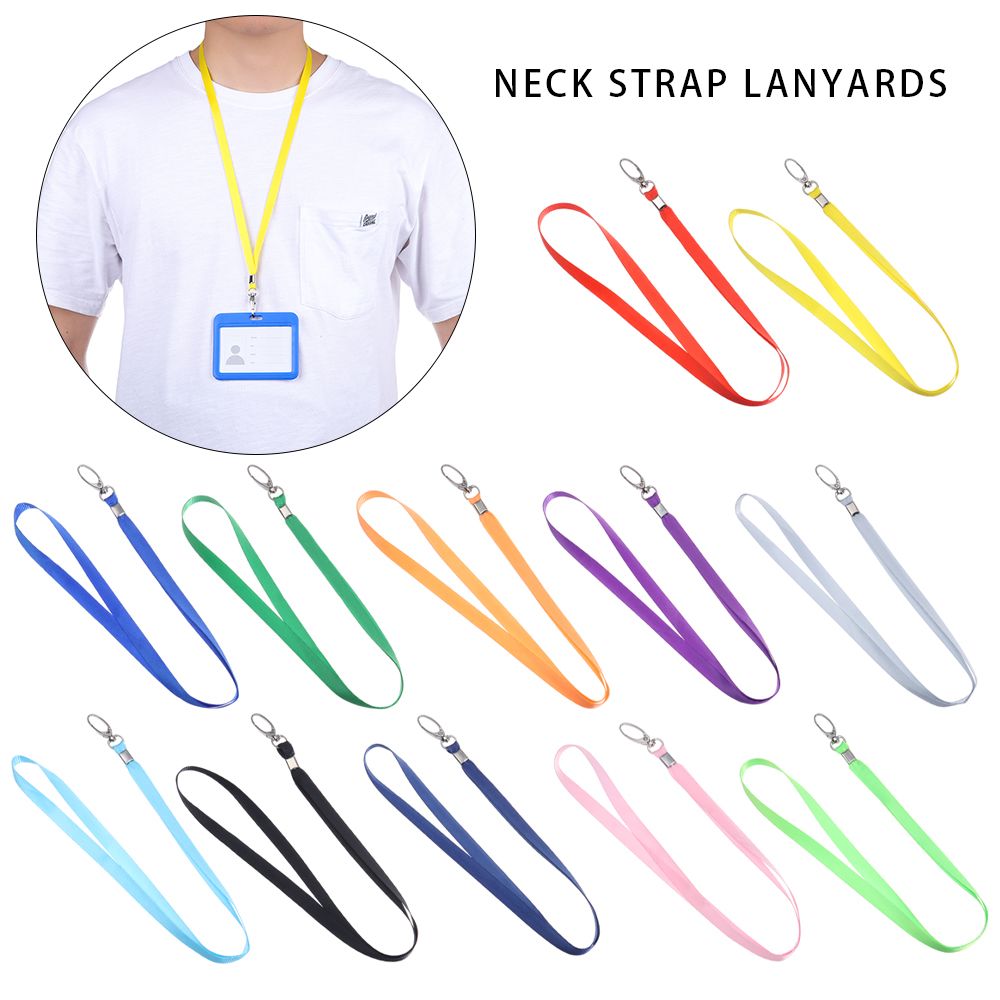 【AiBaby Store】1Pcs New Supplies Name Tag Fashion Neck Strap Badge Holder Lanyard Hanging Rope ID Card Holder. 