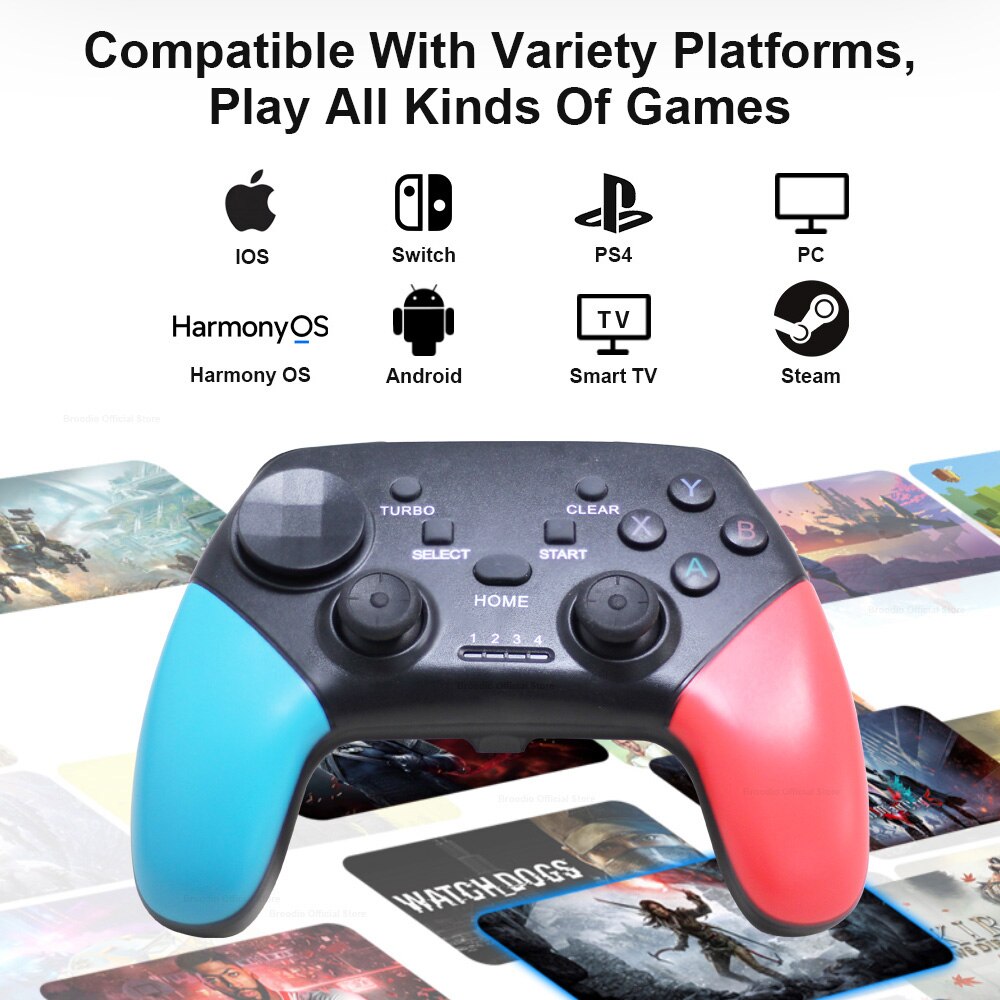 2.4G Wireless Gamepad Compatible For Nintendo Switch PC PS3 PS4 Controller For IOS Android TV Box Cellphone USB Joystick