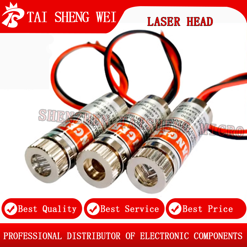 650nm 5mW Red Dot / Line / Cross Module Glass Lens Focusable Adjustable ...