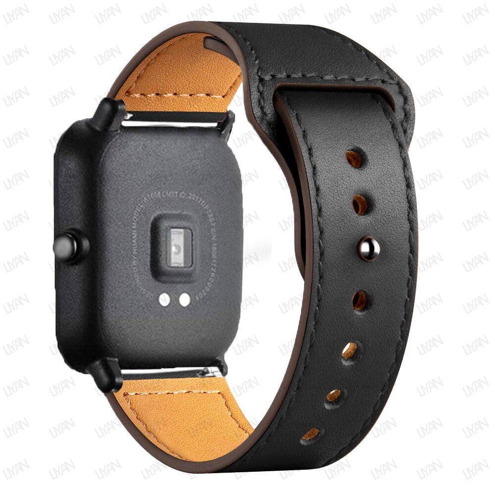 1 ：》{“”》： 20mm/22mm leather band for amazfit gts 3/2/2e/gts2 mini/gtr 42mm/47mm/gtr 3/pro/stratos 3 bracelet amazfit bip/pace watch strap