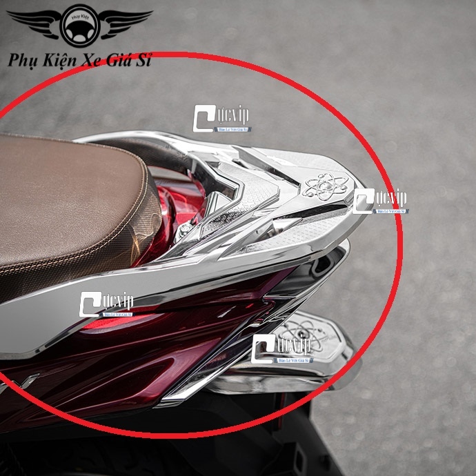 Ốp cảng xe vision 2021 xi inox, mạ crom ms3793