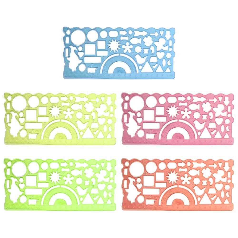 Multipurpose%202PCS%20Multifunctional%20Office%20Geometric%20Drawing%20Template%20Stationery%20Geometric%20Function%20DIY%20Puzzle%20Circle%20Maker%20Drawing%20Ruler%20Drawing%20Ruler%20Template%20Rulers%20Drafting%20Supplies%20Mathematical%20Geometry%20Wavy%20Line%20Ruler%20-%20Image%204