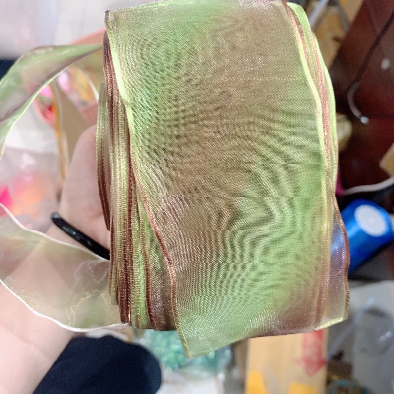 Ruy băng voan loang 6 cm - 6,5cm (ribbon)