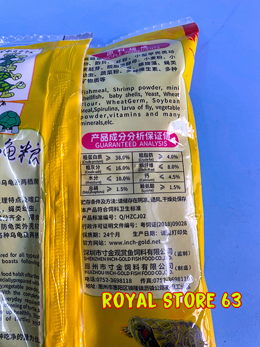 Thức ăn cho Rùa, Baba Inch Gold gói 40gram