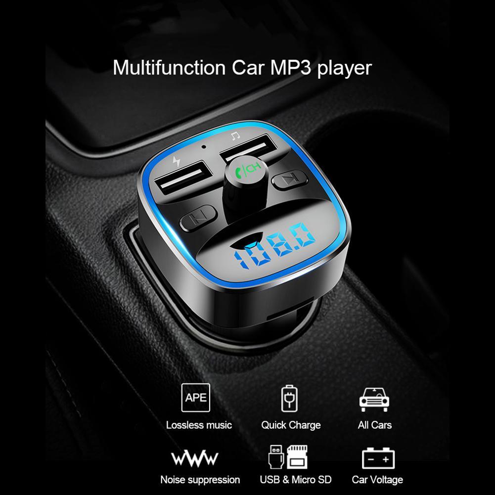 T25%20Car%20Bluetooth-compatible%205.0%20Audio%20MP3%20Player%20Dual%20USB%20Fast%20Charging%20Handsfree%20Wireless%20Car%20Charger%20-%20Image%204