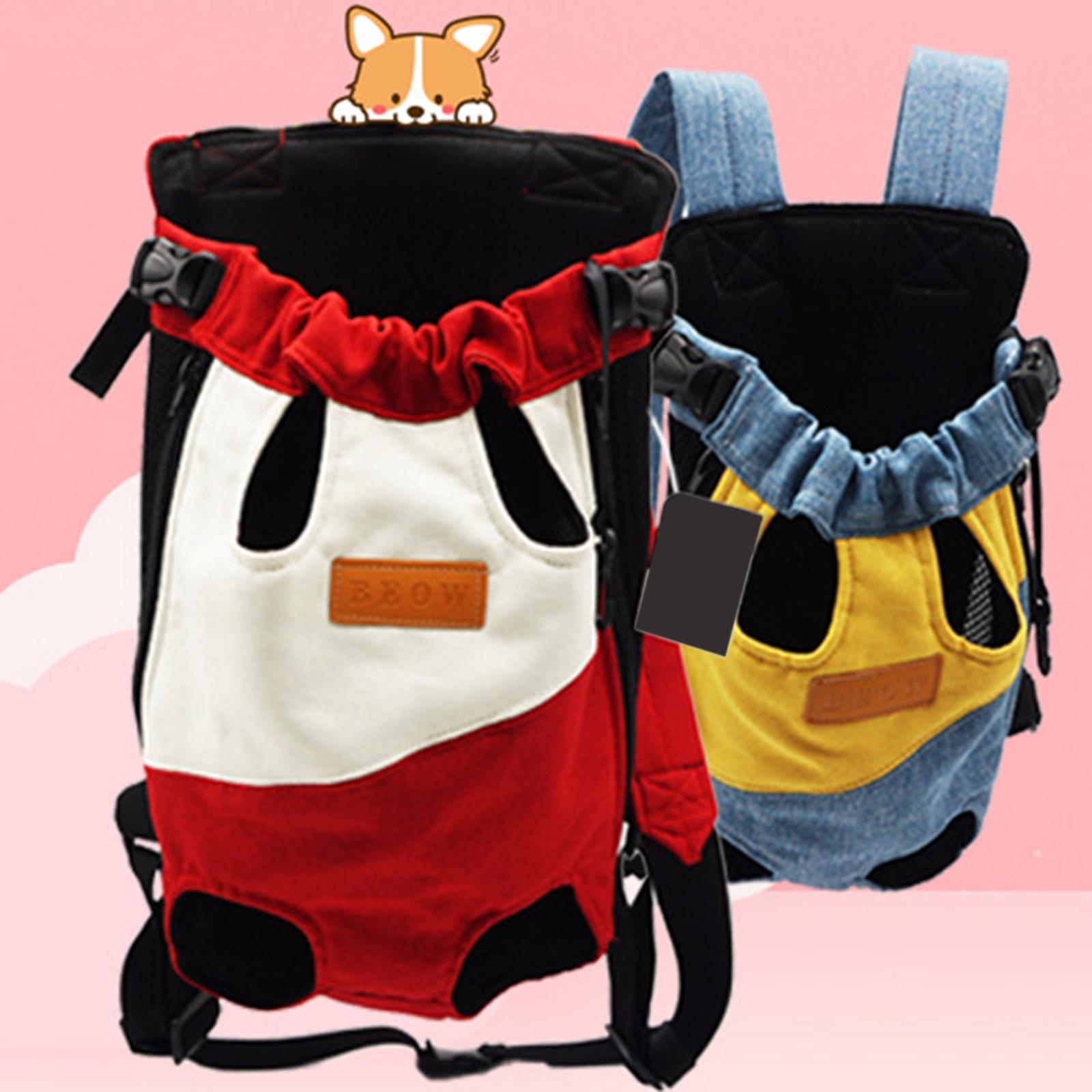 Blesiya Pet Cat Carrier Backpack Chest Bag with Shoulder Strap Adjustable for Hiking