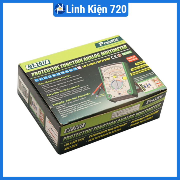 Đồng hồ đo vạn năng Proskit MT-2017 đo điện đa năng