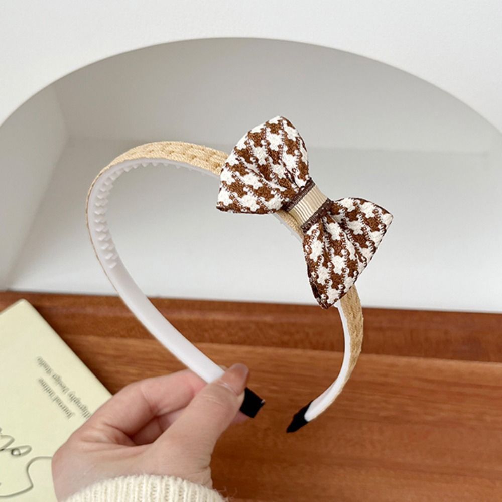 AYAAAA Kaki Bờm tóc trẻ em Phong cách Hàn Quốc Mềm Băng Đô Hoa Thanh lịch Tất cả phù hợp Bờm tóc nơ Phụ kiện tóc