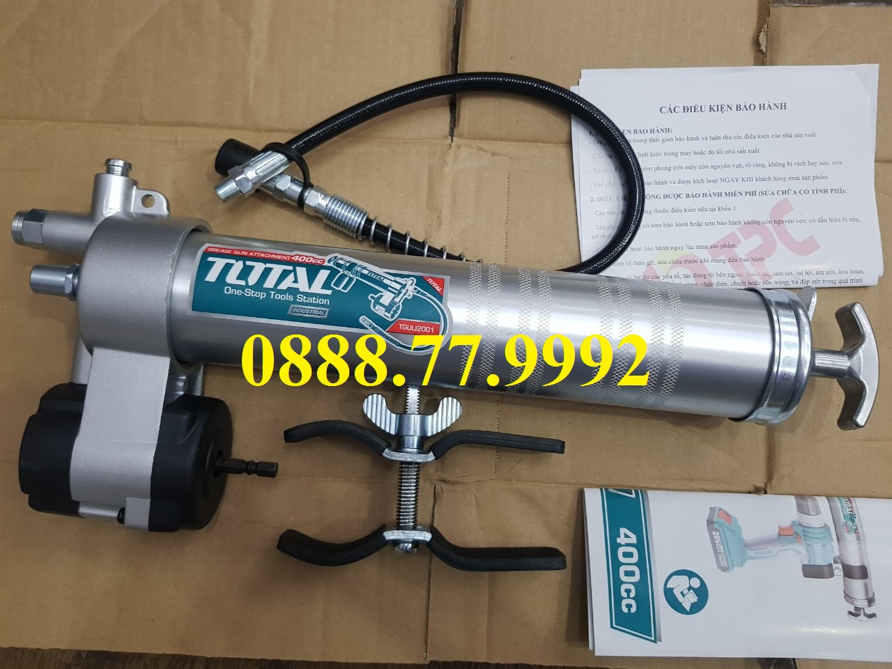 Súng bơm mỡ có giá đỡ total TGULI2001