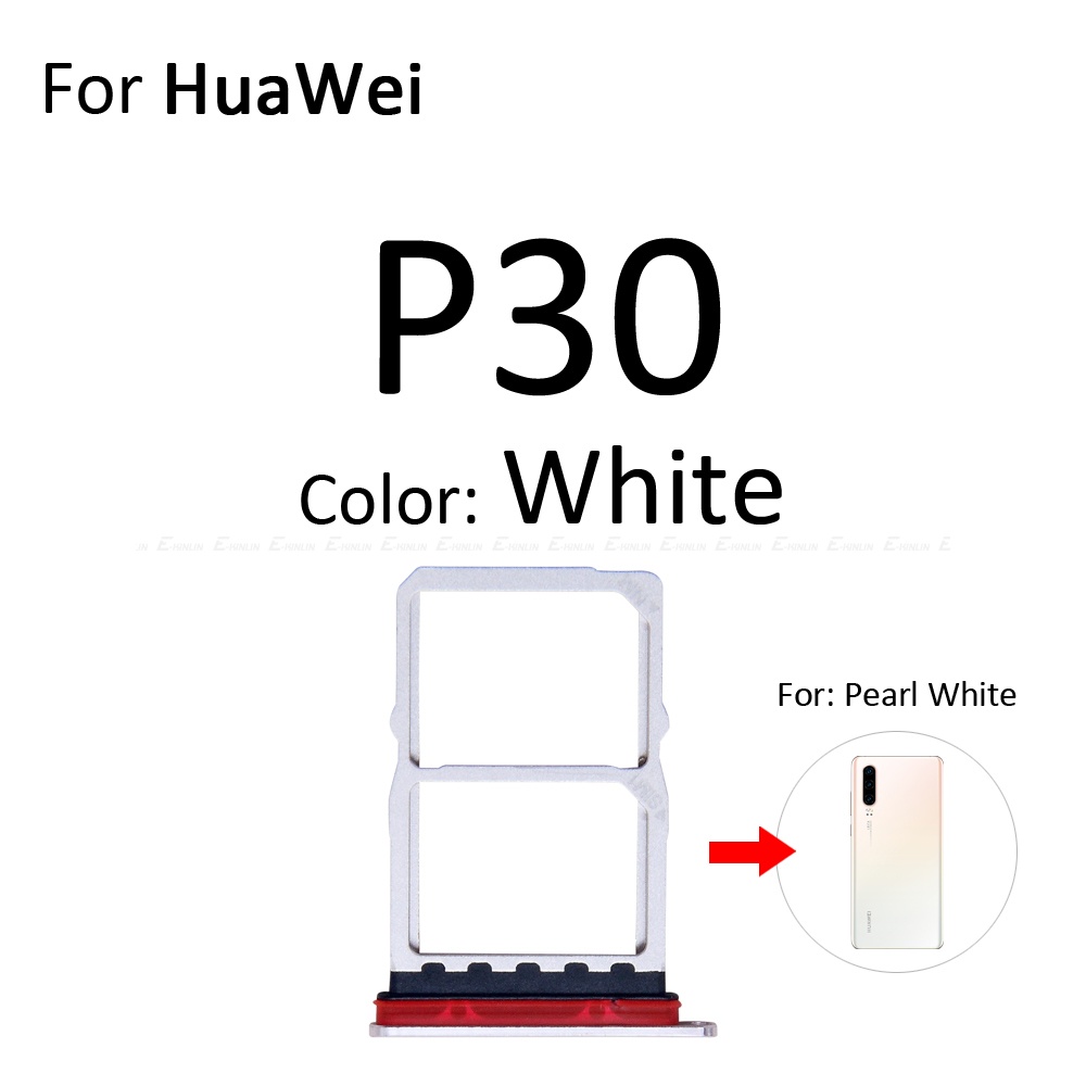 Sim Card Tray Socket Slot Reader Adapter For HuaWei P30 Pro Lite Micro SD Card Holder Connector Repair Parts