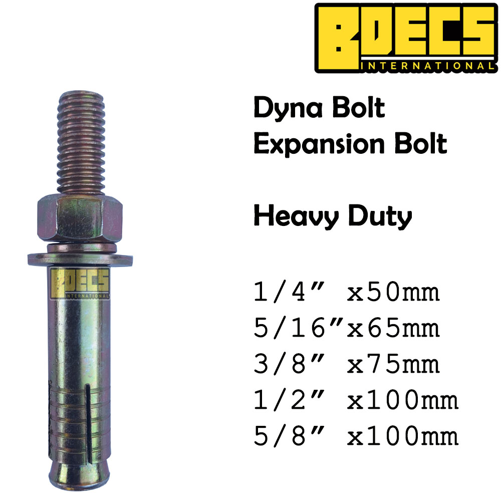 Dyna Bolt Expansion Bolt Heavy Duty (1pc) I Bdecs Lazada PH