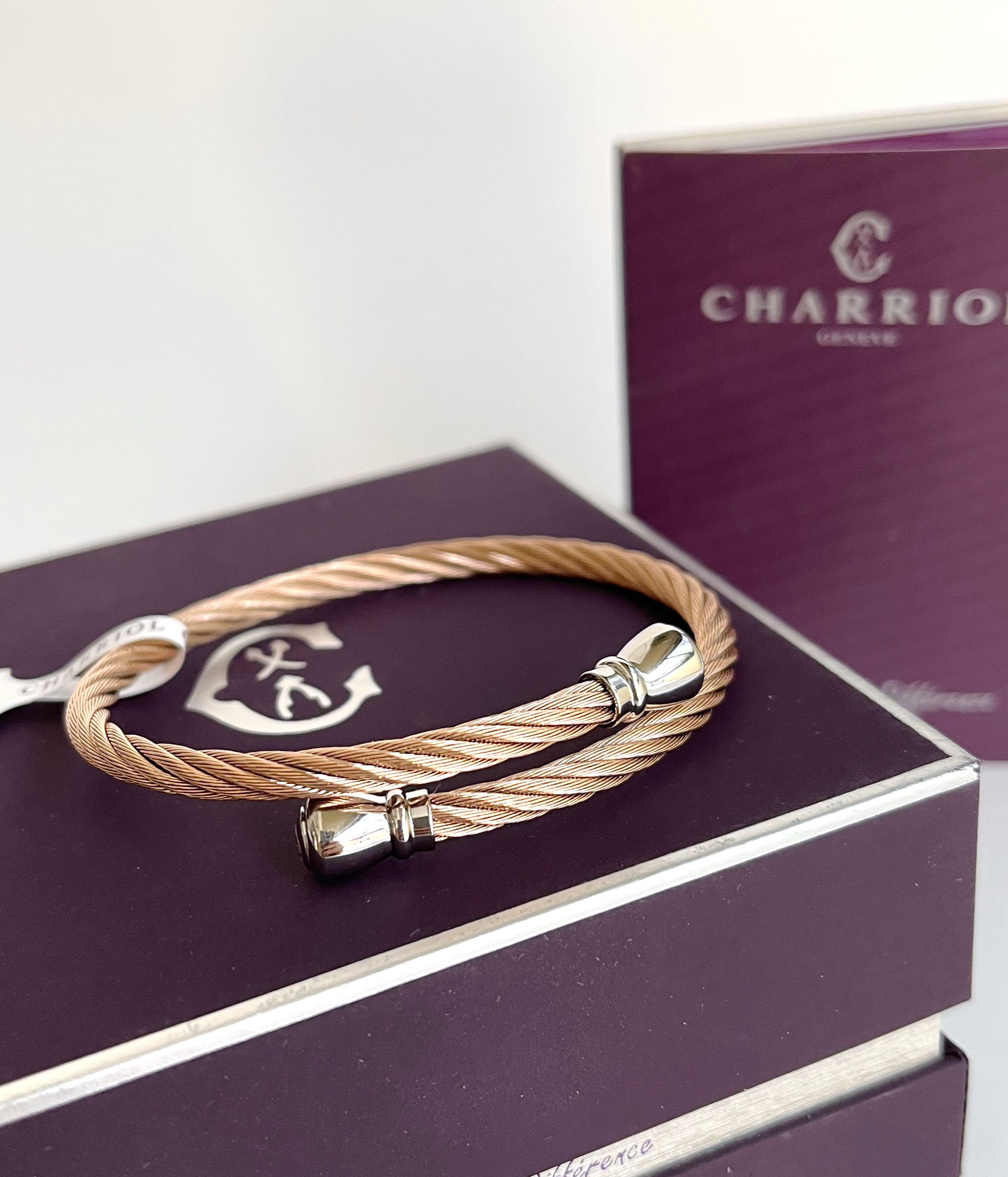 Charriol Bangle Celtic Bourse 04-201-00142-1 Rose Gold PVD