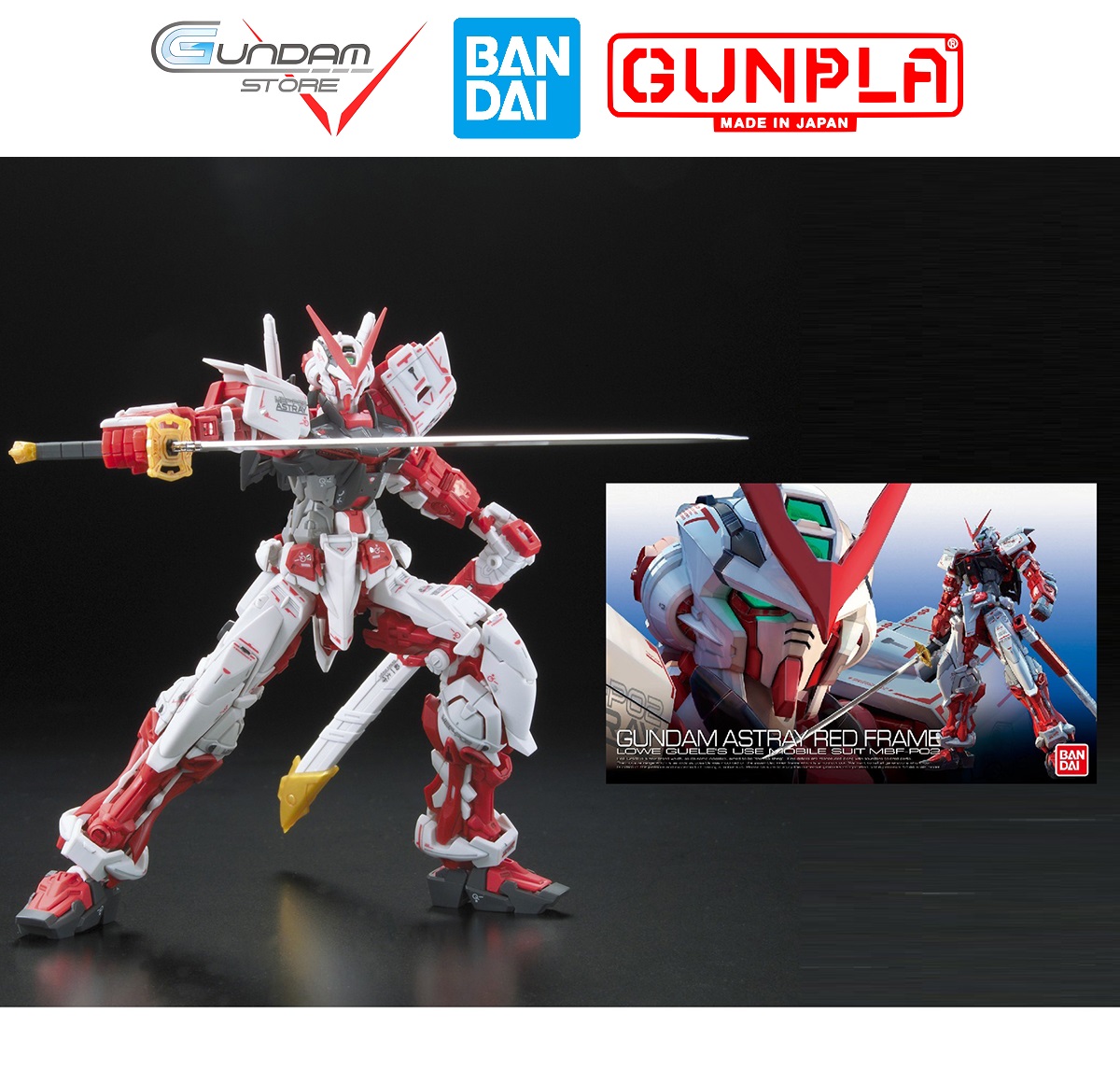 Mô Hình Gundam RG Red Frame Astray Bandai 1/144 Seed Đồ Chơi Lắp Ráp Anime Nhật