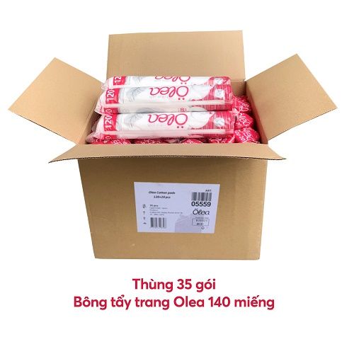 Combo 2 Bông tẩy trang Olea 140 miếng