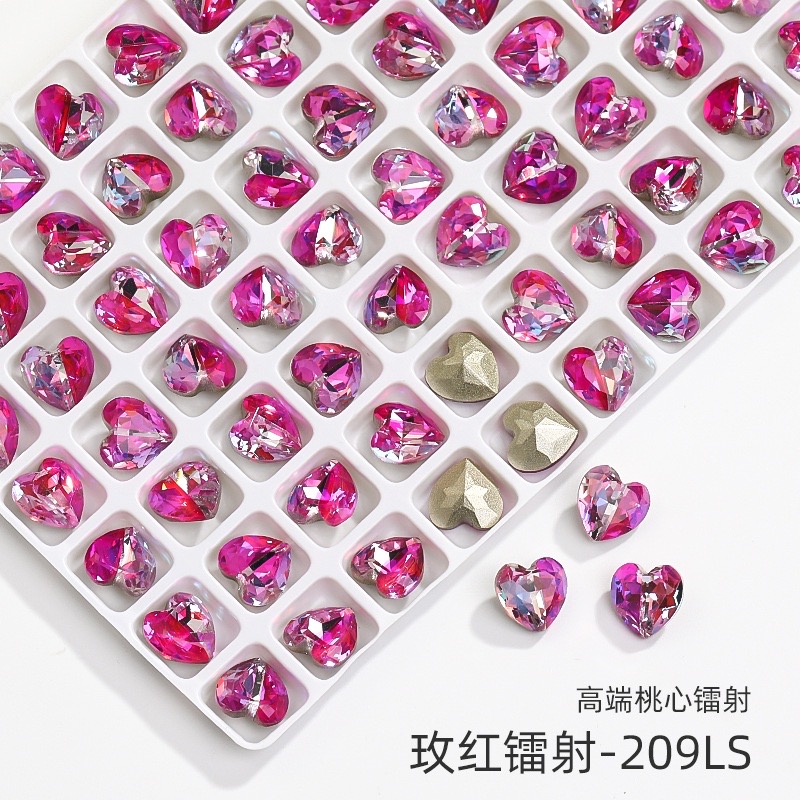 Đá chân nhọn hình trái tim 10pcs