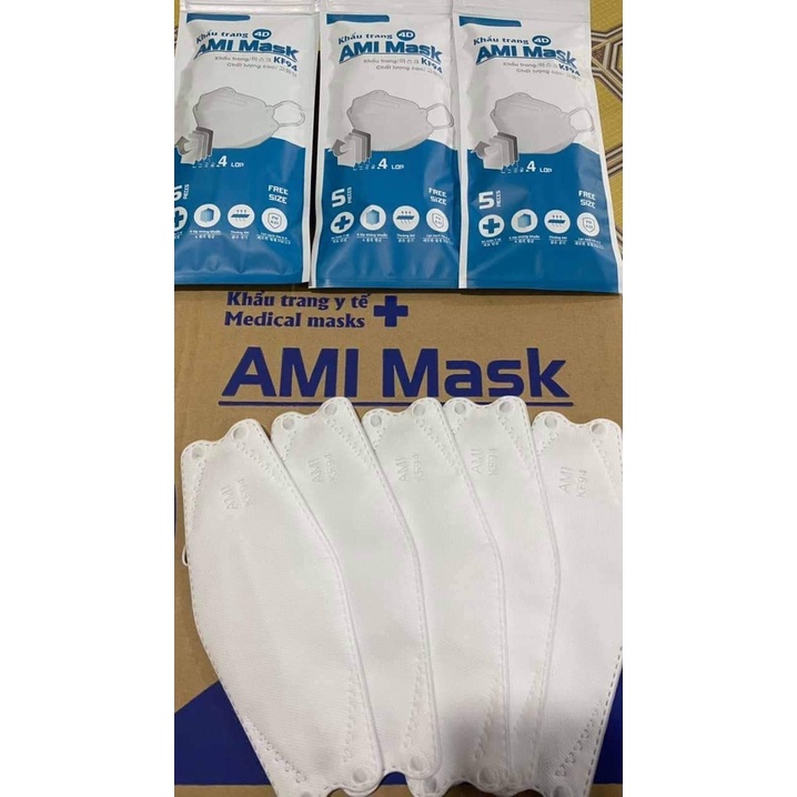 Set 50 cái khẩu trang 4D KF94 cao cấp