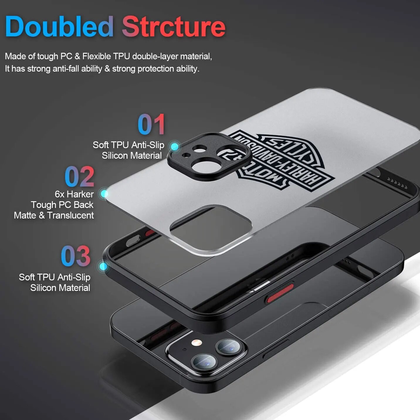 HOT%20Cool%20Harley%20Davidson%20For%20Samsung%20Galaxy%20S24%20S23%20S22%20S21%20S20%20FE%20Ultra%20Plus%20S10%20Lite%205G%20Frosted%20Translucent%20phone%20case%20-%20Image%208