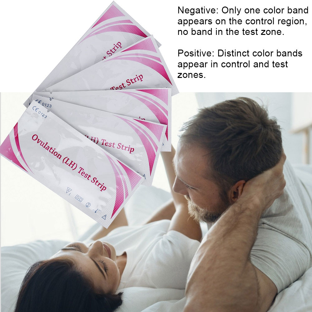 20pcs Ovulation Test Strip Home One Time High Accuracy Urine LH Test Strip Pregnancy Test