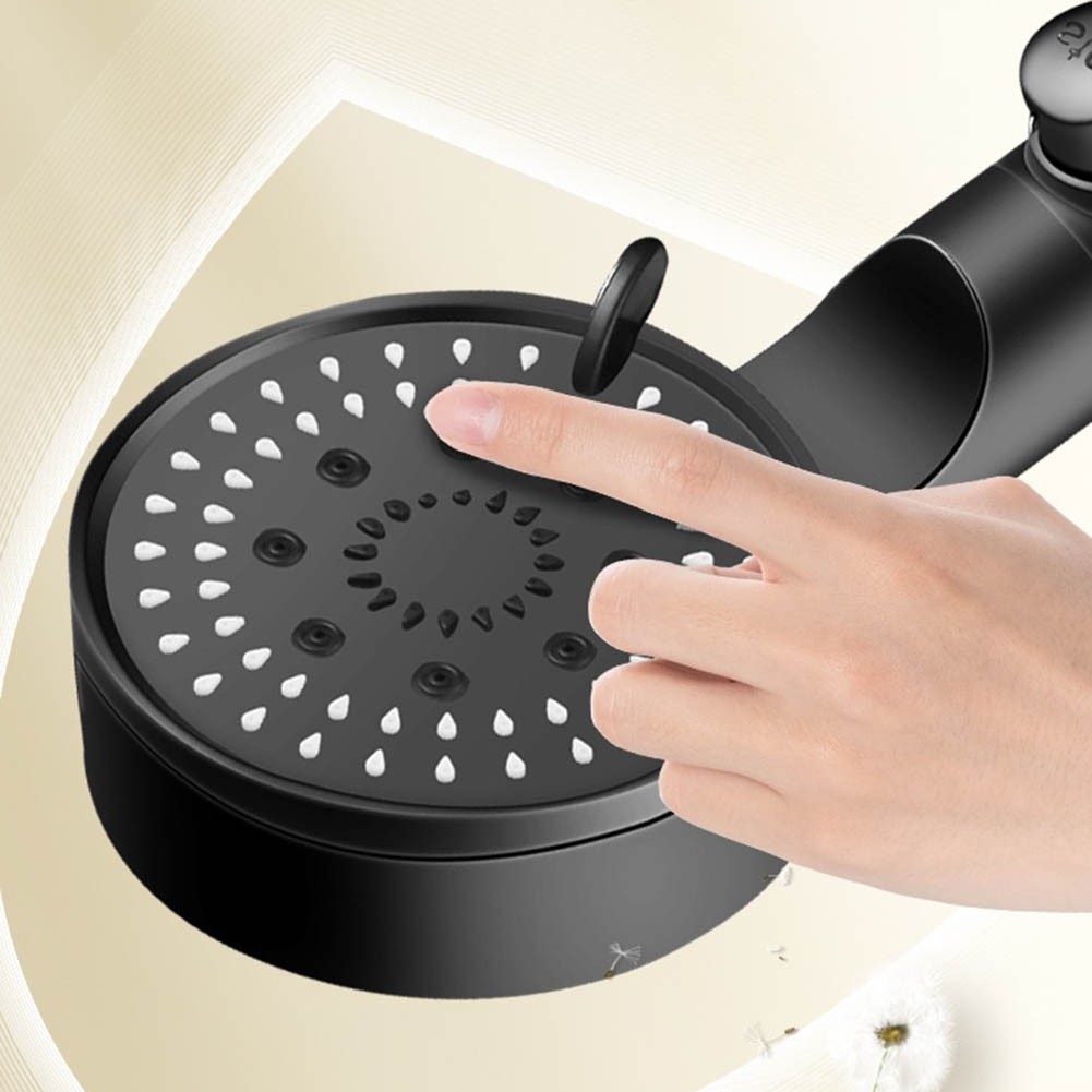 【SensoDaily】 Large Chrome Shower Head Self-cleaning Water Saving Bath Shower Head ABS Plastic
