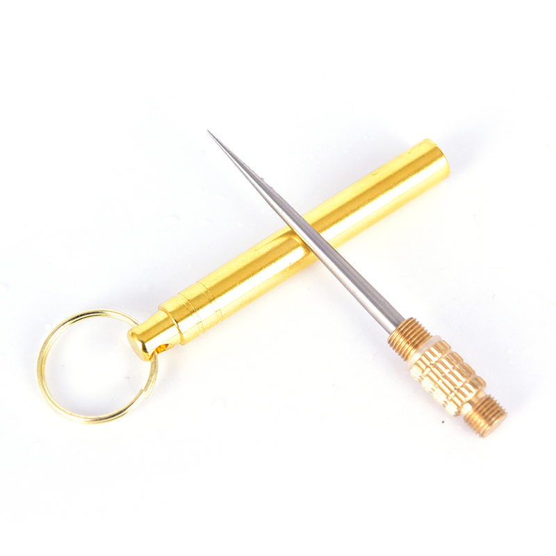 Titanium Toothpick Keychain Portable Camping Survival Defense Holder EDC XINZE. 