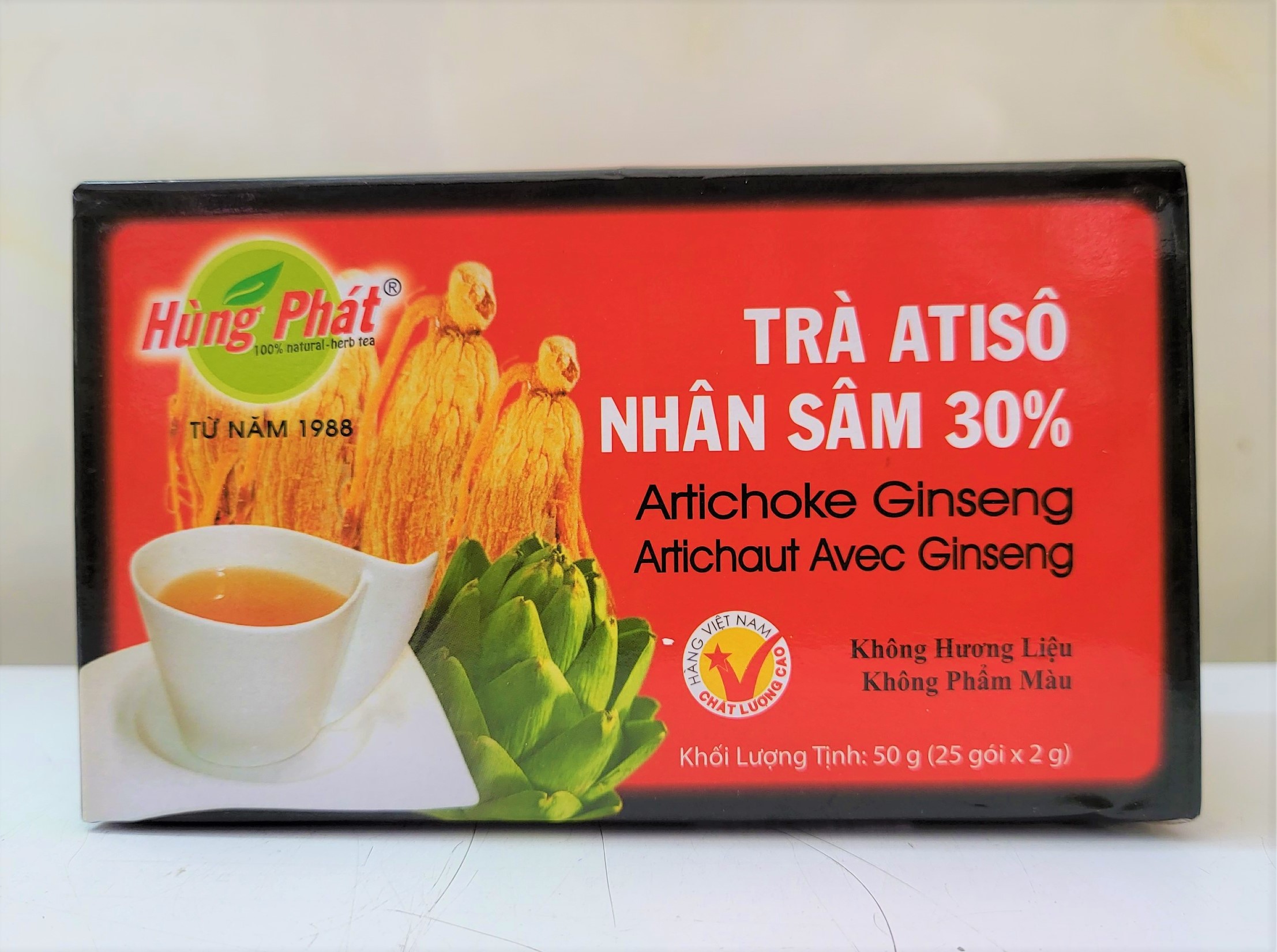 Trà atiso nhân sâm hùng phát artichoke ginseng tea