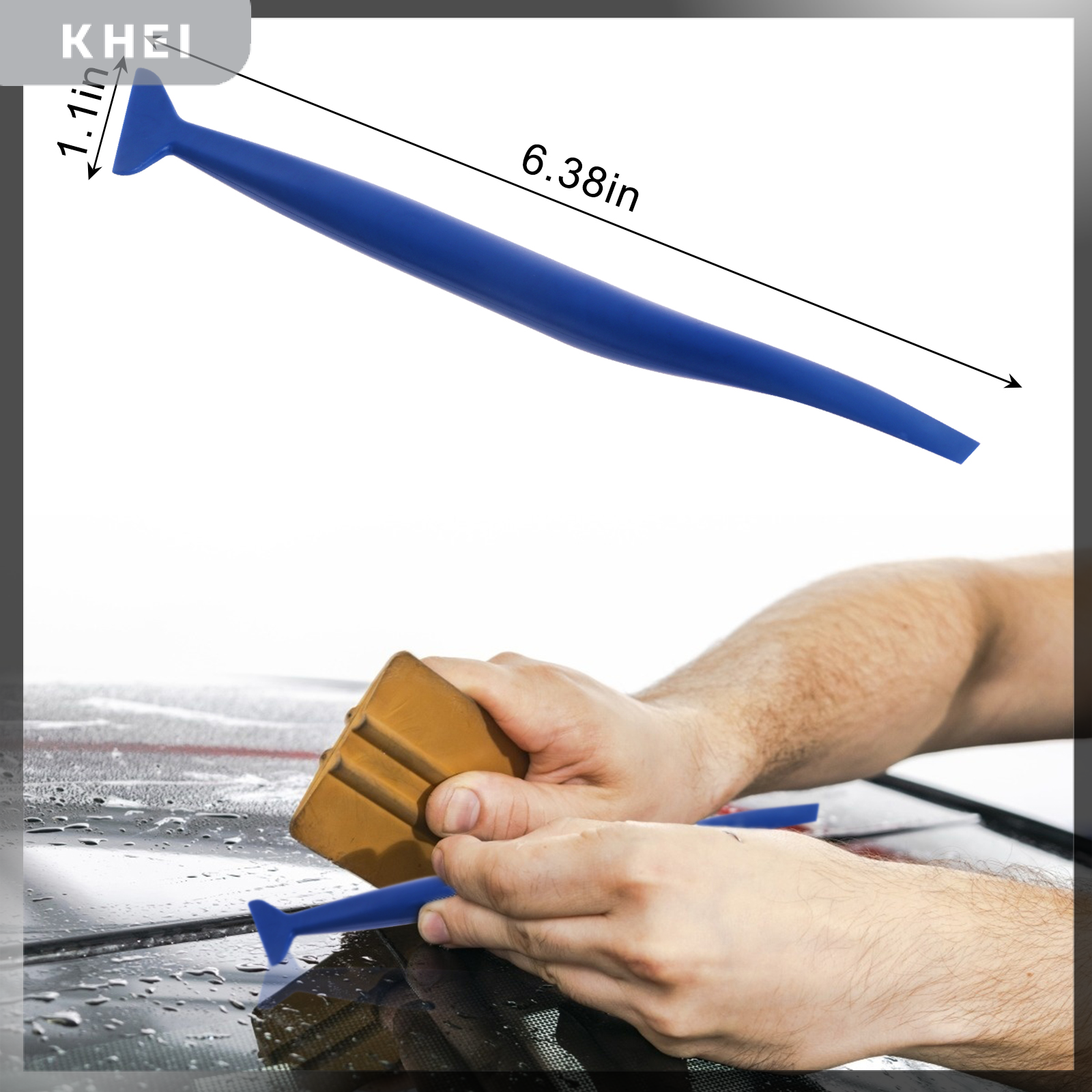 KHEI 12PCS xe vinyl bọc công cụ Kit