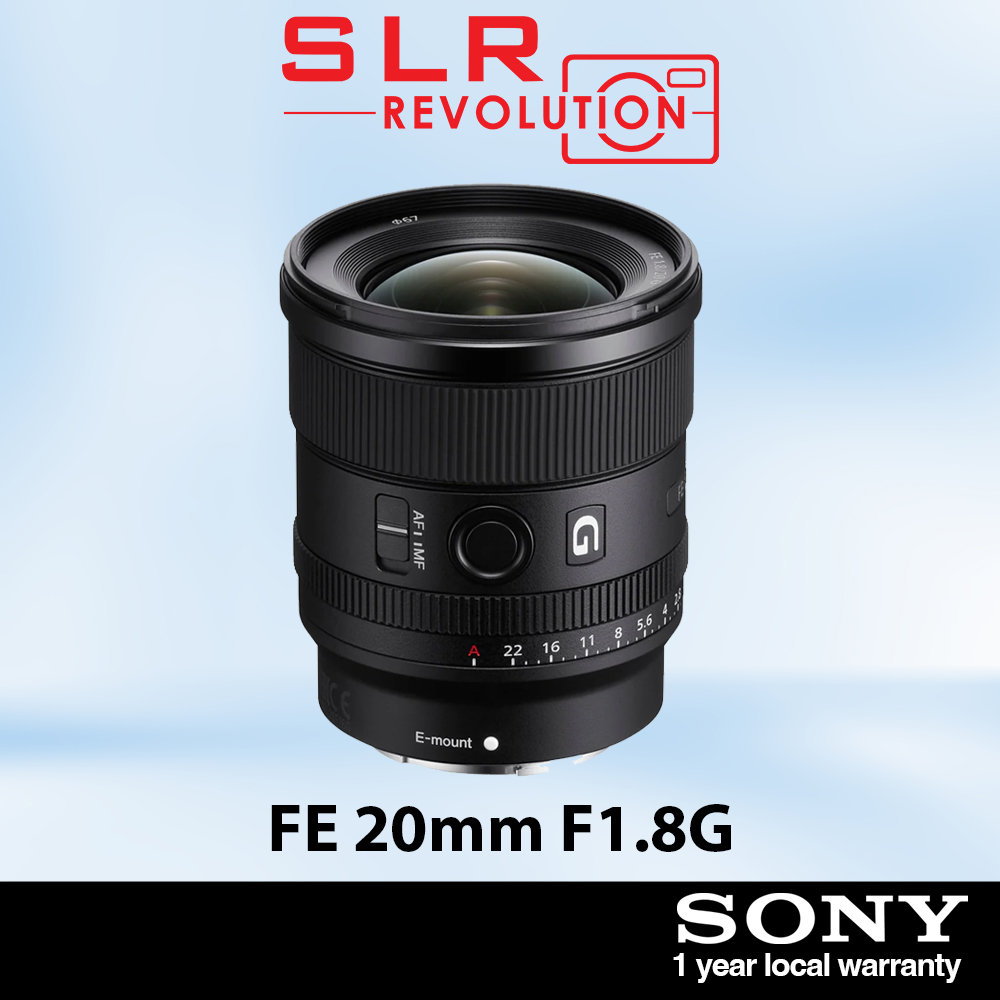 Sony FE 20mm F1.8 G Lens For Sony FE [SEL20F18G] | Sony Singapore
