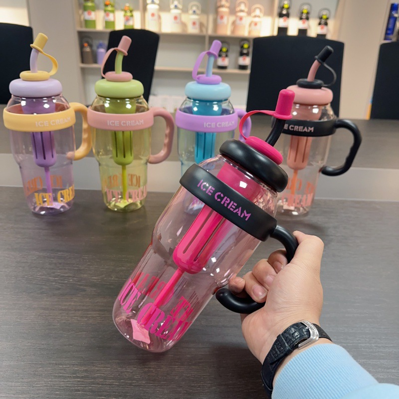 plastic cup cup sippy cup Milk tea cup Keaifeng Kettle with straw