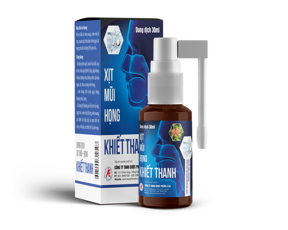 Dung dịch Xịt mũi - họng Khiết Thanh chai 30ml