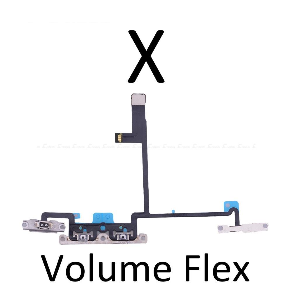 Switch Power ON OFF Button Flex Cable compatible for IP Plus X XS Max  XR SE 2020 2016 Mute Silence Volume Button Key Repair Parts