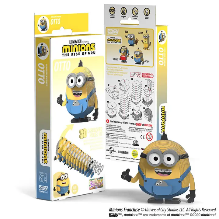 Eugy Dodoland Minions Otto New 3d Puzzle For Kids Ki Gu Mi Paper Art Best Gift For All Occasions Lazada Singapore