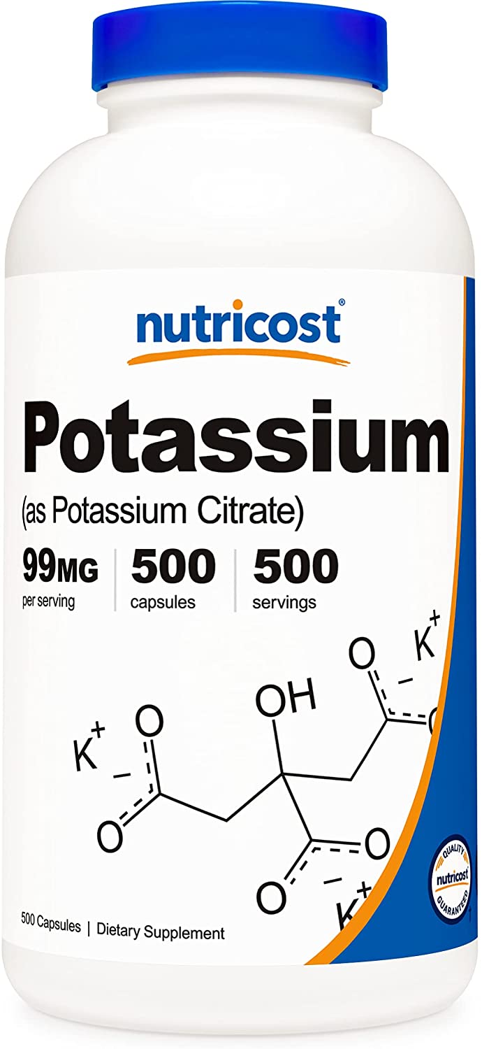 Nutricost Potassium Citrate 99mg, 500 Capsules Lazada PH